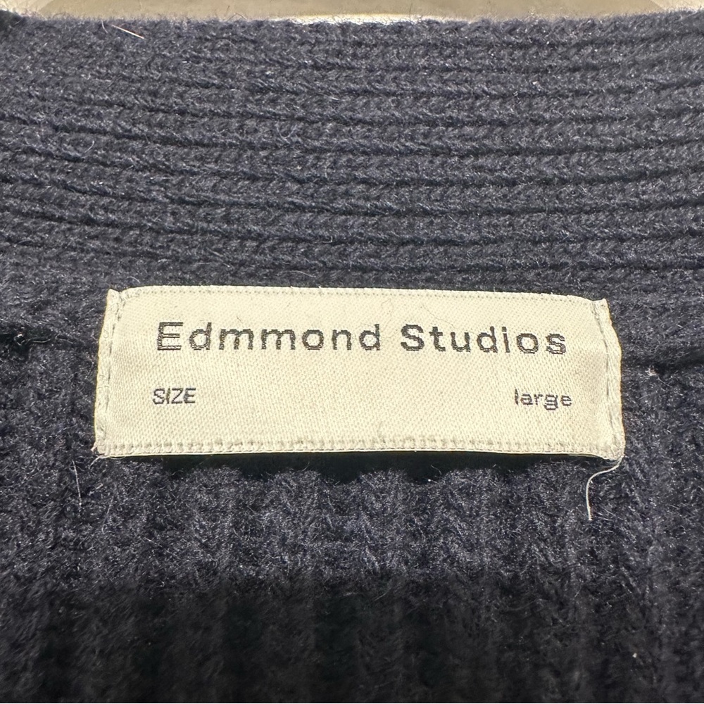 Edmmond Studios Ribbed Wool Button Front Cardigan… - image 5